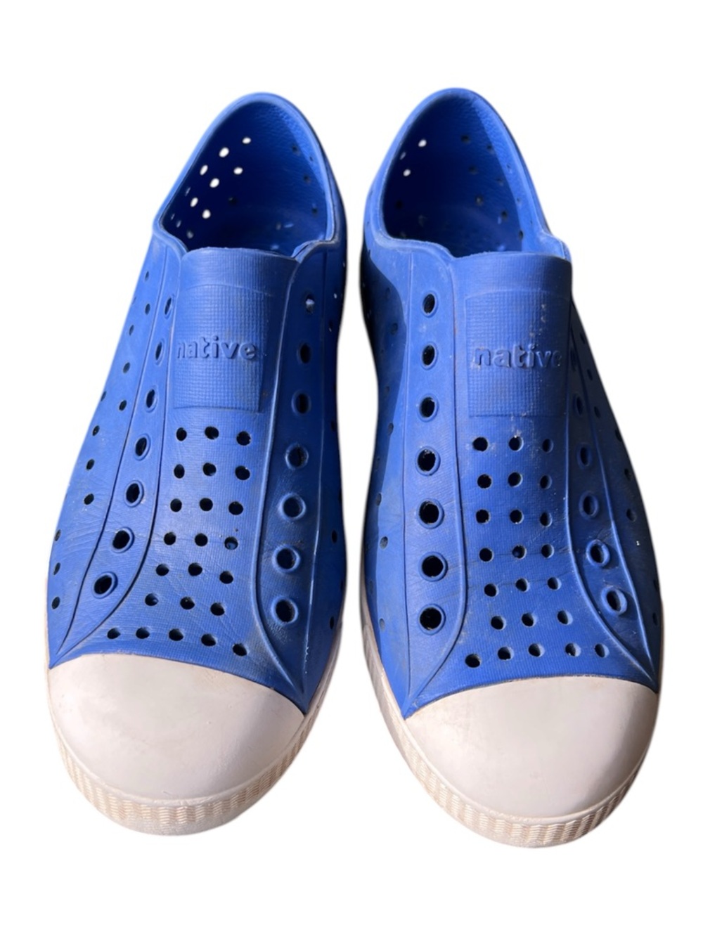 Native Jefferson Sugarlite Kids Waterproof Shoes UV Blue/Shell White Unisex J3